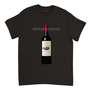 T-shirt - I don't like wine - Formula Rerun 